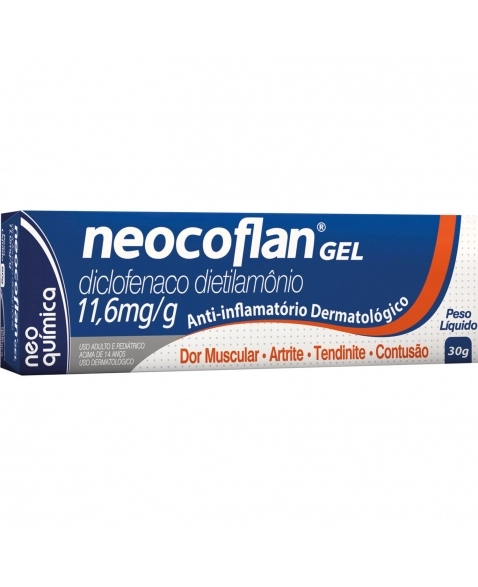 NEOCOFLAN GEL 11,6MG/G (CX 1BG C/30G)