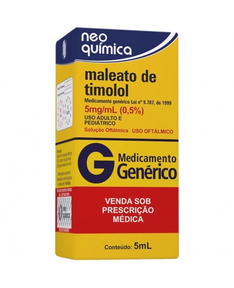 MALEATO DE TIMOLOL 5MG/ML SOL OFT NEO GE