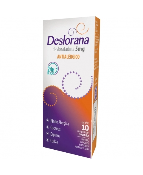 DESLORANA 5MG C/10 COMP REV - L