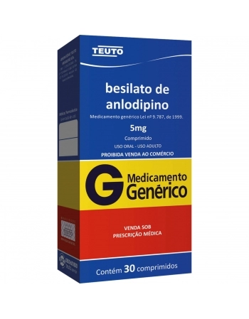 BESILATO DE ANLODIPINO 5MG C/30COMP