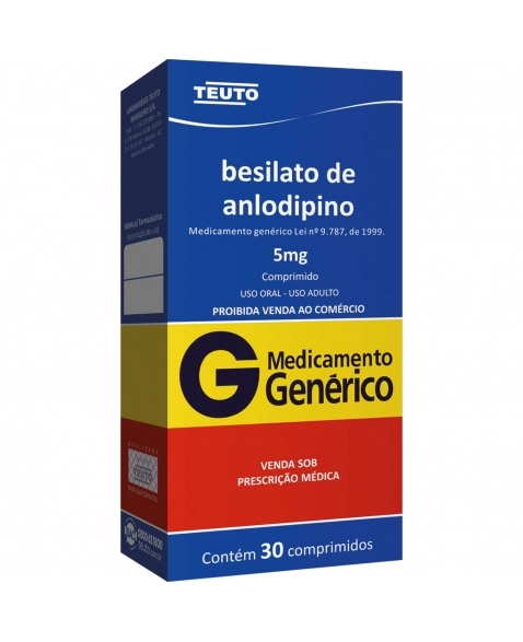 BESILATO DE ANLODIPINO 5MG C/30COMP