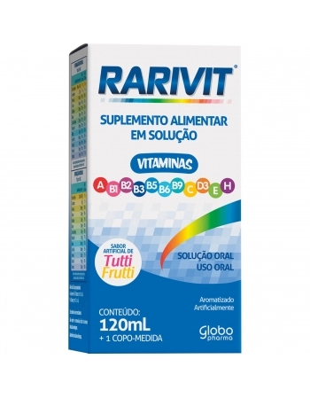 RARIVIT SOLUÇÃO ORAL C/120ML