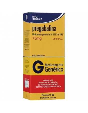 PREGABALINA 75MG C30 (C)