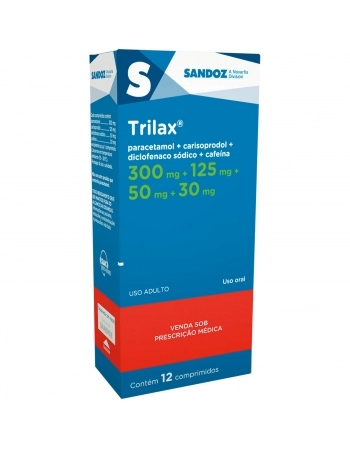 TRILAX 300+125+30+50MG COM 12