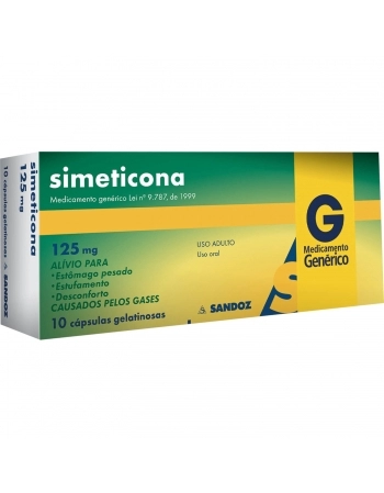 SIMETICONA 125MG 10