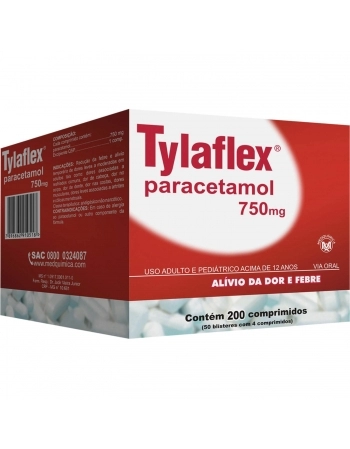 TYLAFLEX 750MG C200 (50X4)