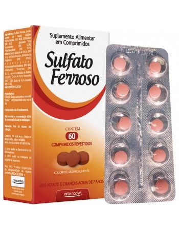 SULFATO FERROSO C/ 60 COMP