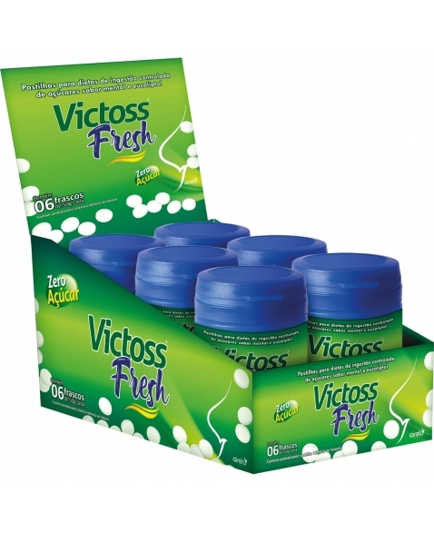 VICTOSS FRESH PASTILHAS C/ 6 FRASCOS DE 50G