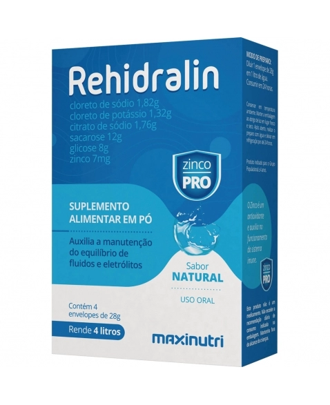 REHIDRALIN 04 ENV. 28G SABOR NATURAL