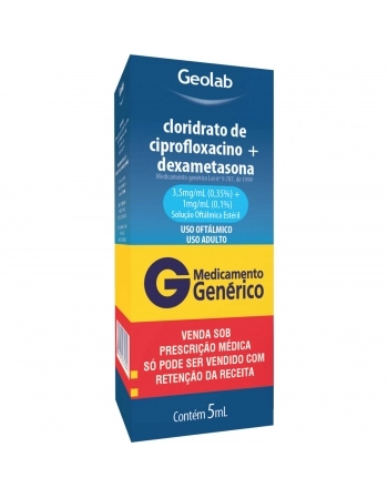 CLOR. CIPRO+DEXA COL 0,35%+0,1% C/5ML