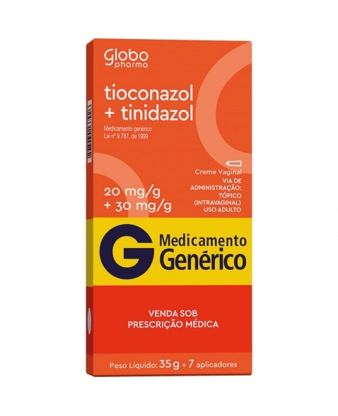 TIOCONAZOL + TINIDAZOL CREM VAG C/7AP GL