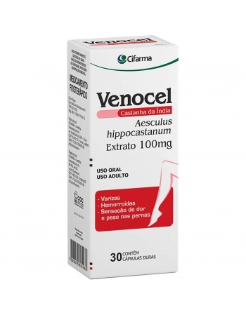 VENOCEL CASTANHA DA INDIA100MG C/30 CAPS