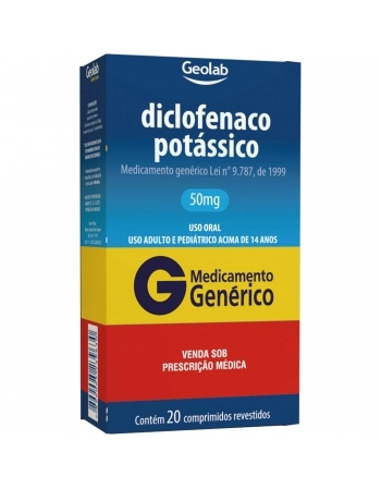 DICLOFENACO DE POTASSICO 50MG C/20COMP