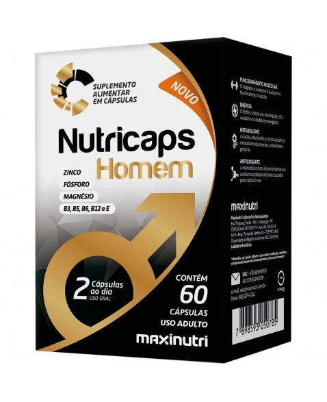 NUTRICAPS HOMEM 60CAPS