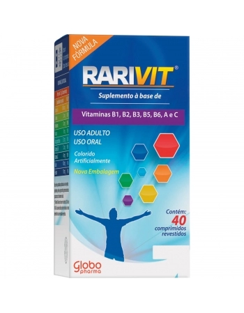 RARIVIT GLB C/FLUOR (POLIVIT+MINER) C/40