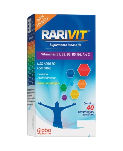 RARIVIT GLB C/FLUOR (POLIVIT+MINER) C/40