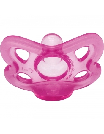 6112 - CHUPETA 100% SILICONE RT2 ROSA