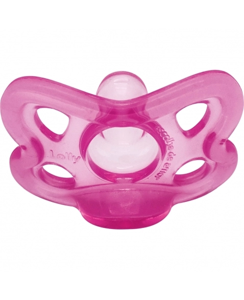 6112 - CHUPETA 100% SILICONE RT2 ROSA