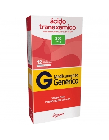 ACIDO TRANEXAMICO 250MG 1BLTX12CP